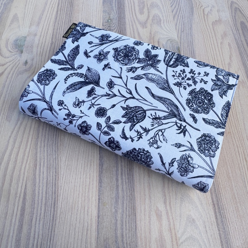 Obal na knihu Modré květy na bílé, UNI-L1620